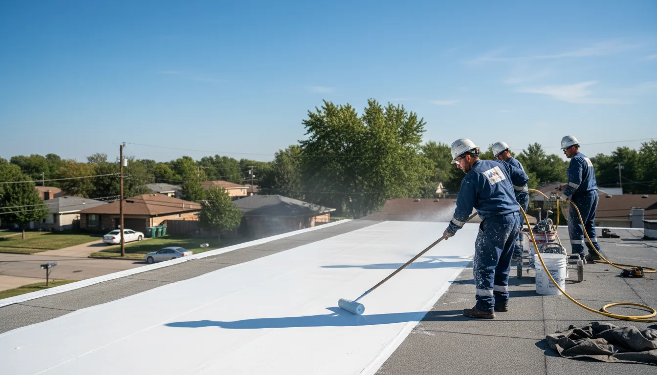 Commercial roof coating in Union Church, MS near me